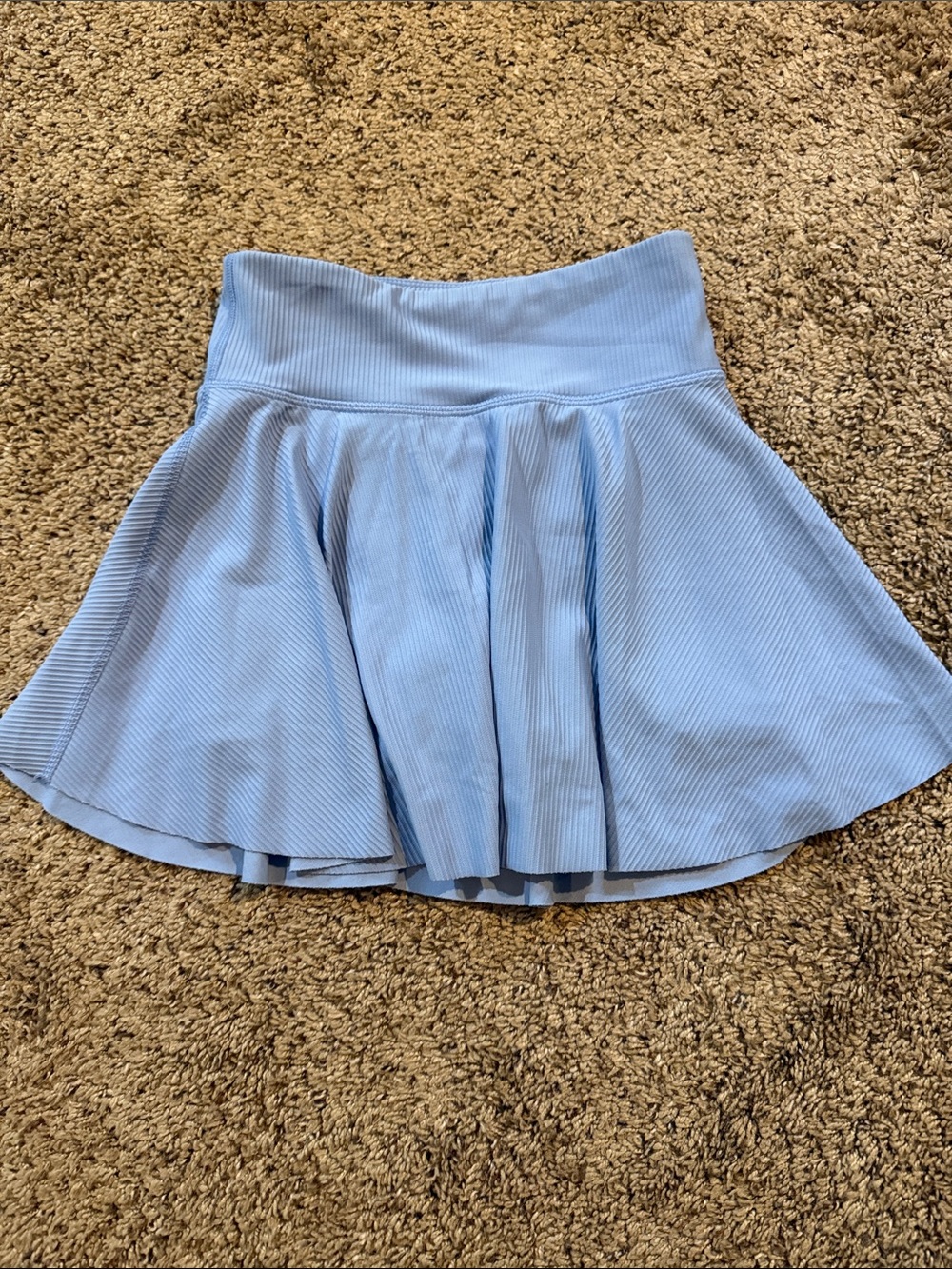 Light Blue Girls' Pleated Skirt